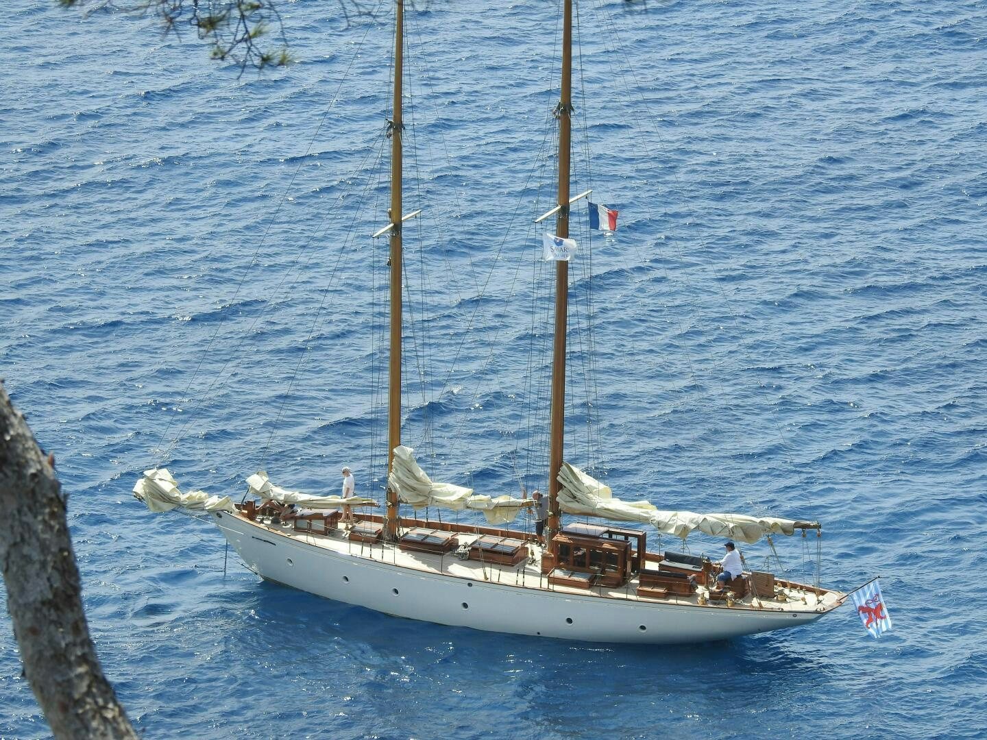 a boat on the water aboard ARMIDE Yacht for Sale
