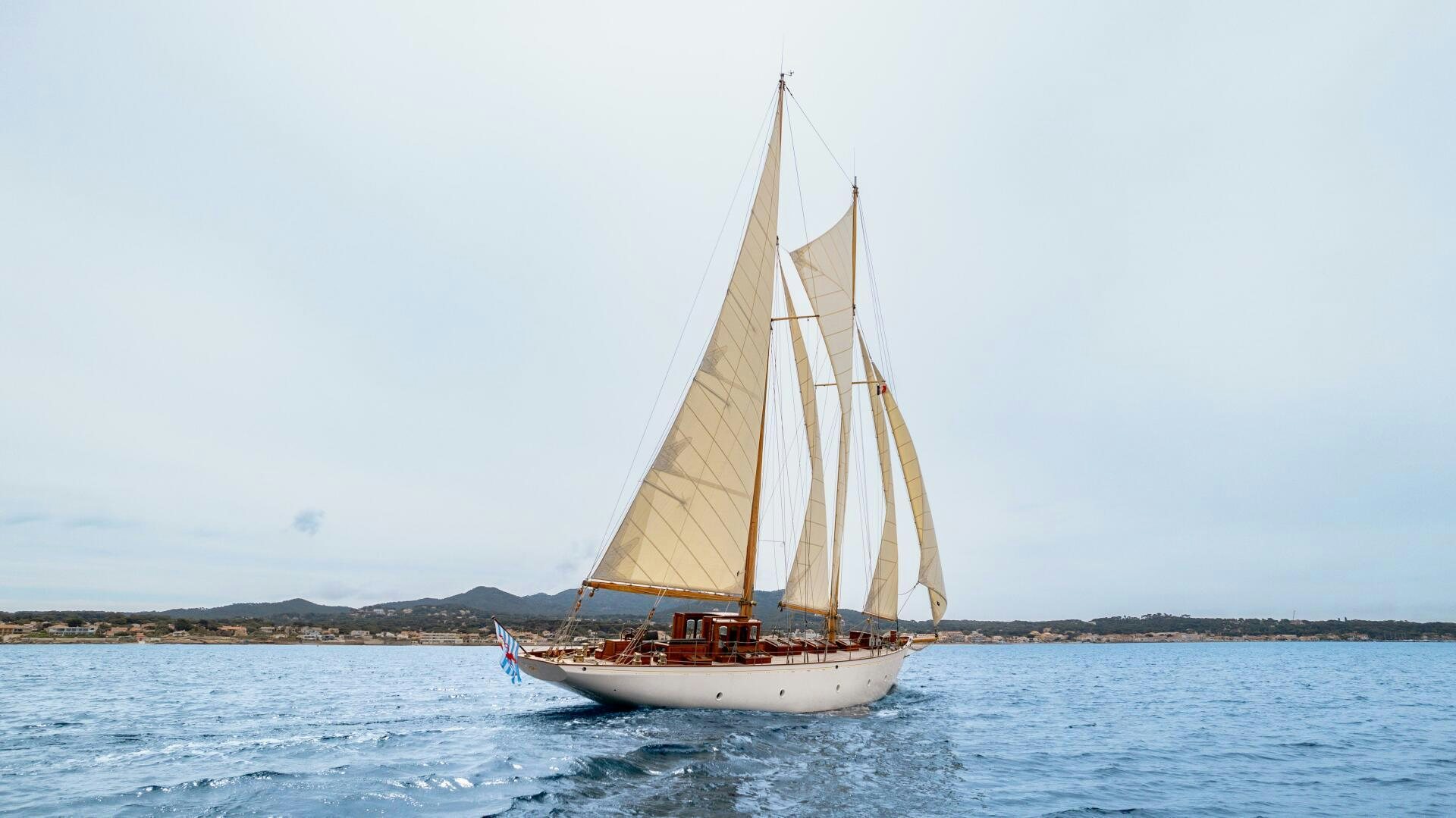 a sailboat on the water aboard ARMIDE Yacht for Sale