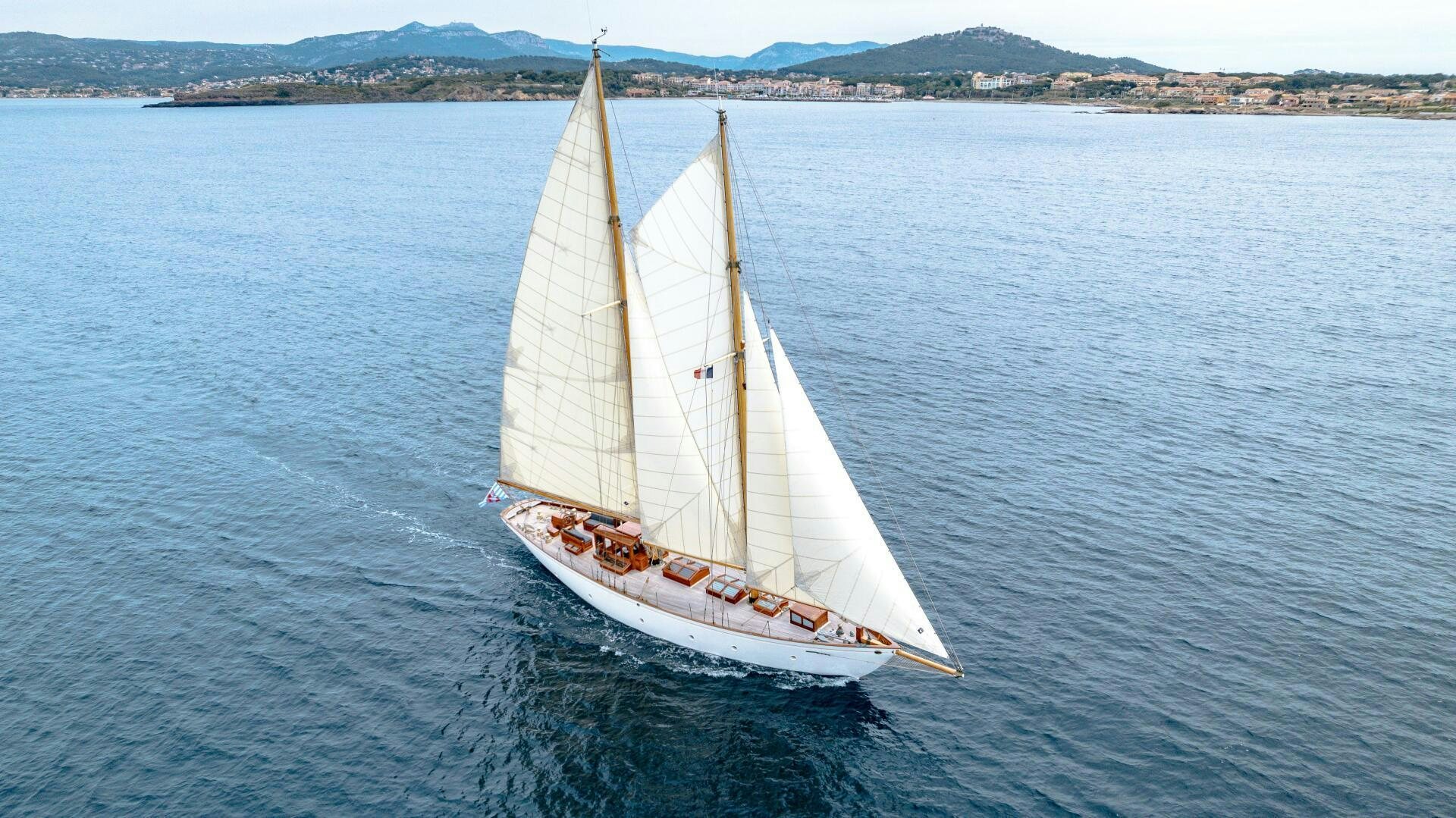 a sailboat on the water aboard ARMIDE Yacht for Sale