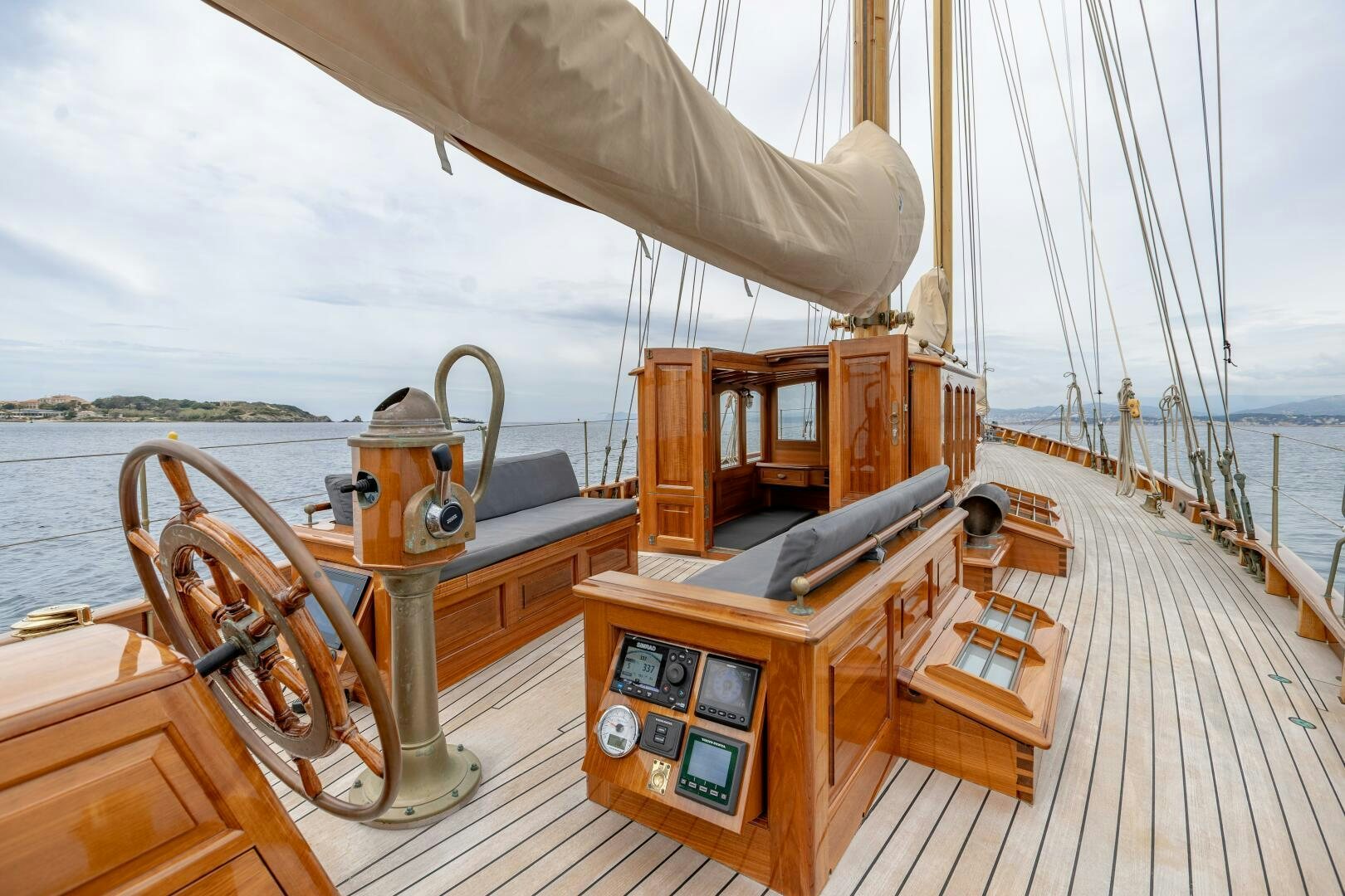 a boat on the water aboard ARMIDE Yacht for Sale