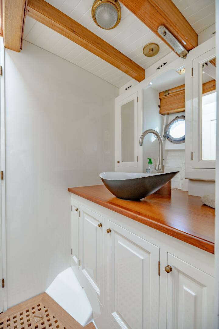 a sink in a kitchen aboard ARMIDE Yacht for Sale