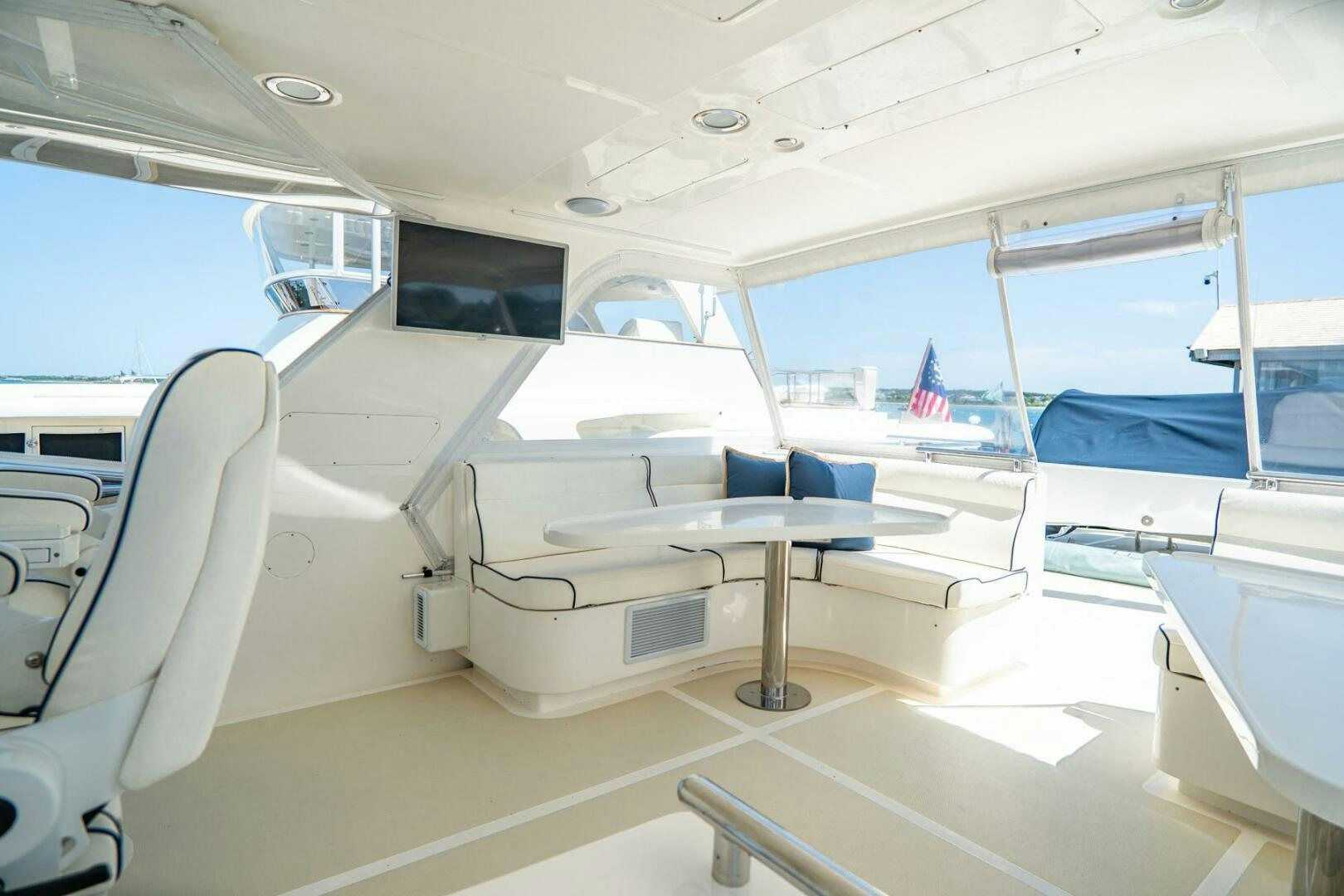 inside of a plane aboard QUARRY Yacht for Sale