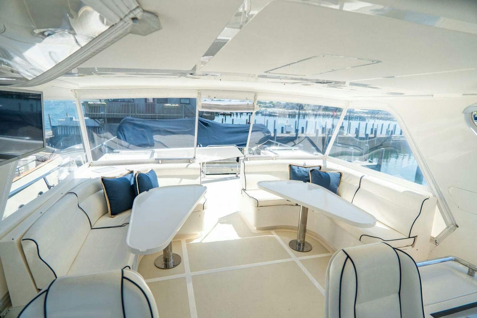 inside of a plane aboard QUARRY Yacht for Sale
