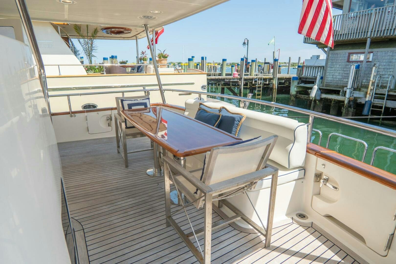 a boat on a deck aboard QUARRY Yacht for Sale