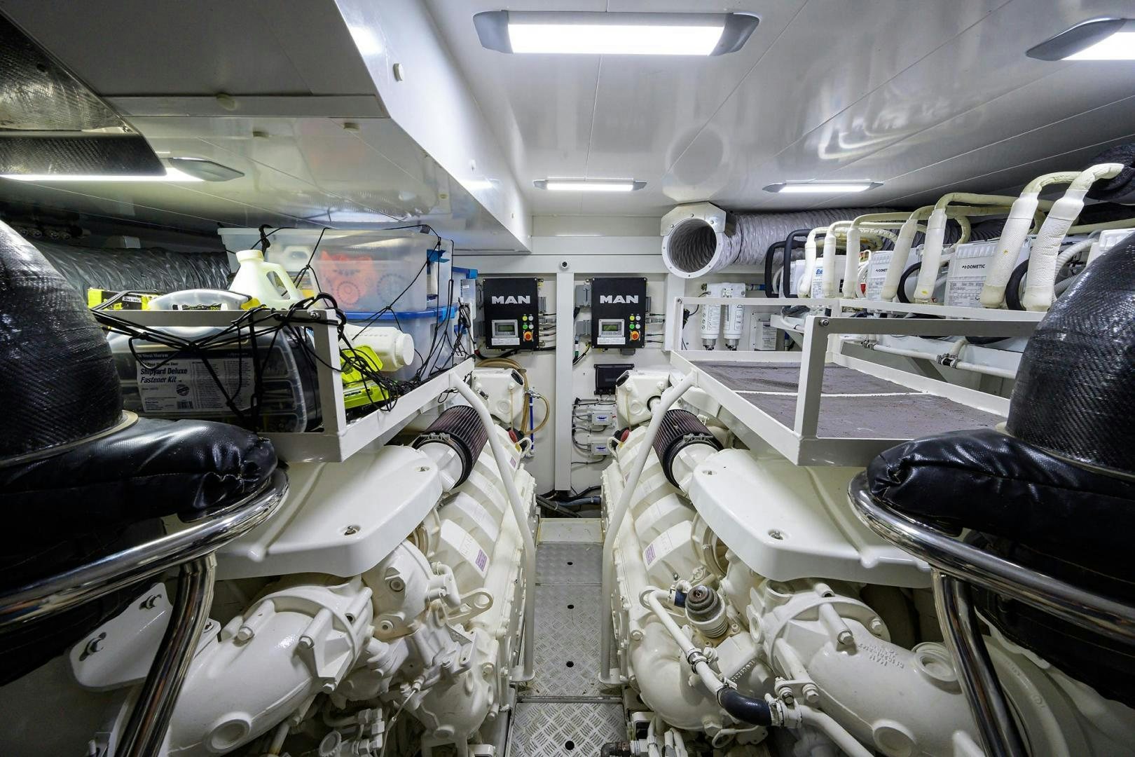 a room with machinery aboard KHATCH YOU LATER Yacht for Sale