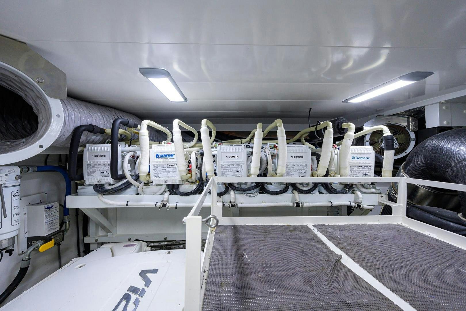 a large machine with several tubes aboard KHATCH YOU LATER Yacht for Sale