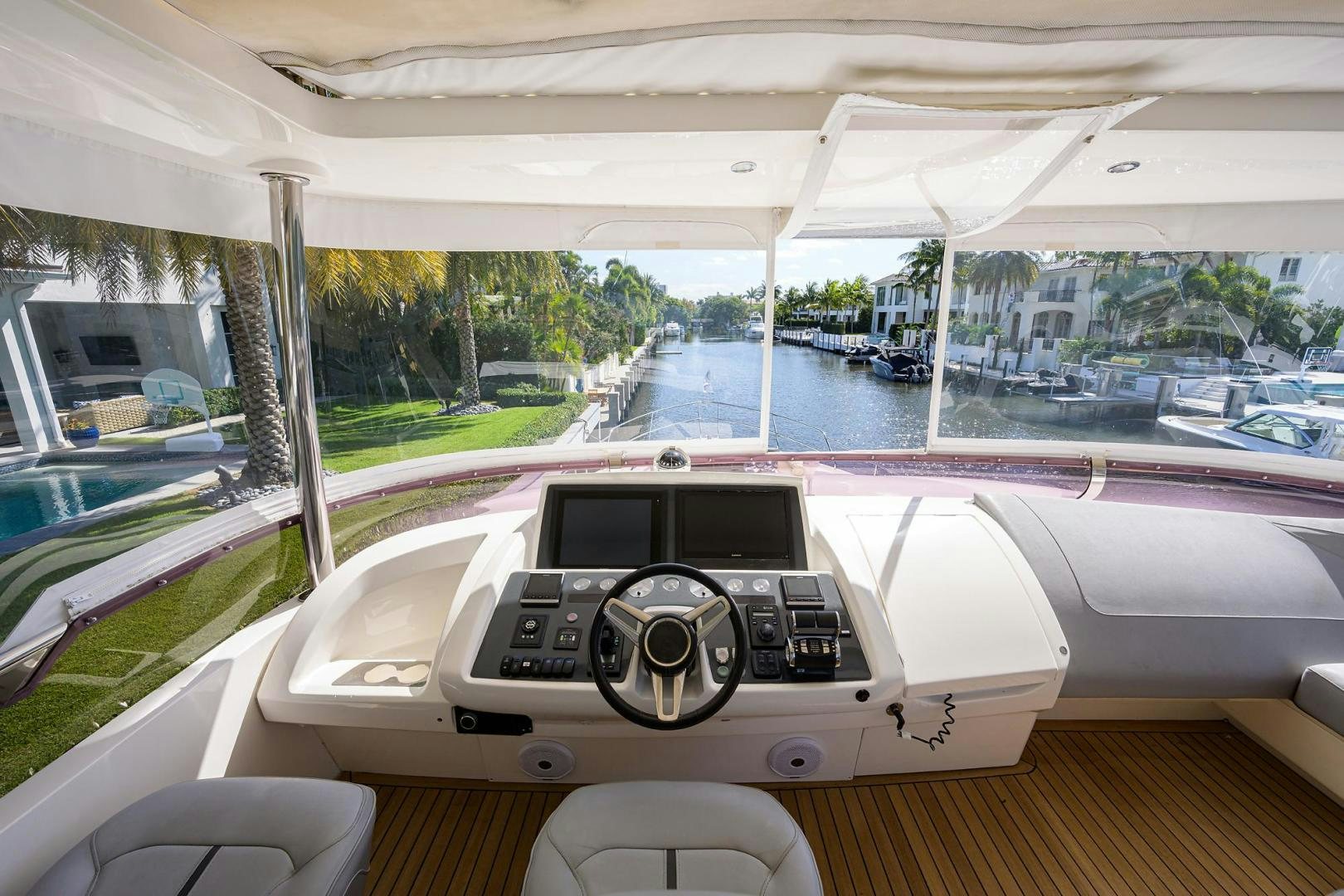 a car on a boat aboard KHATCH YOU LATER Yacht for Sale