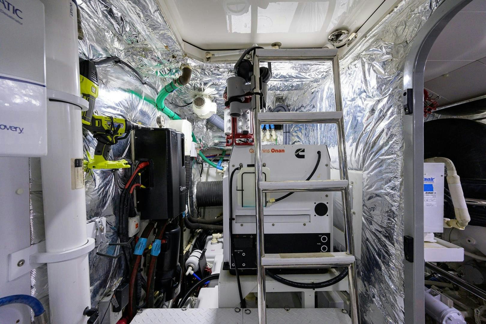 a room with machinery aboard KHATCH YOU LATER Yacht for Sale