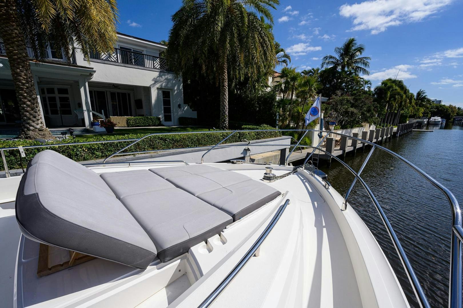 a boat on the water aboard KHATCH YOU LATER Yacht for Sale