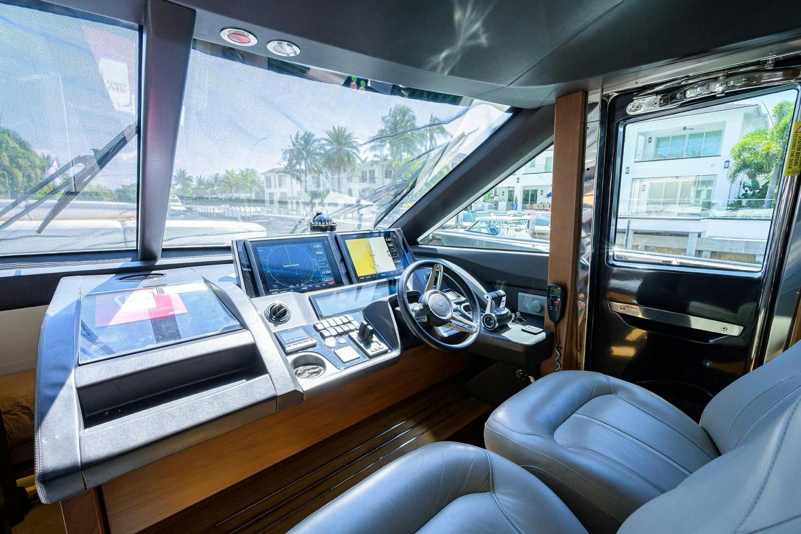 inside of a car aboard KHATCH YOU LATER Yacht for Sale
