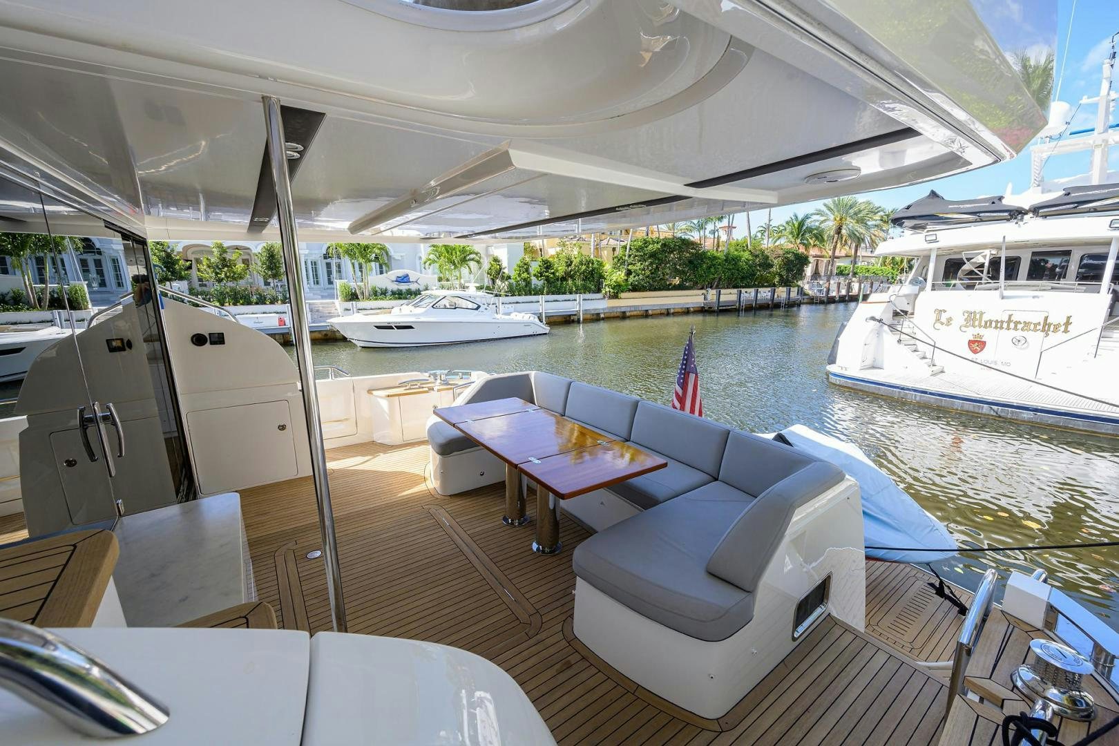 a boat on the water aboard KHATCH YOU LATER Yacht for Sale