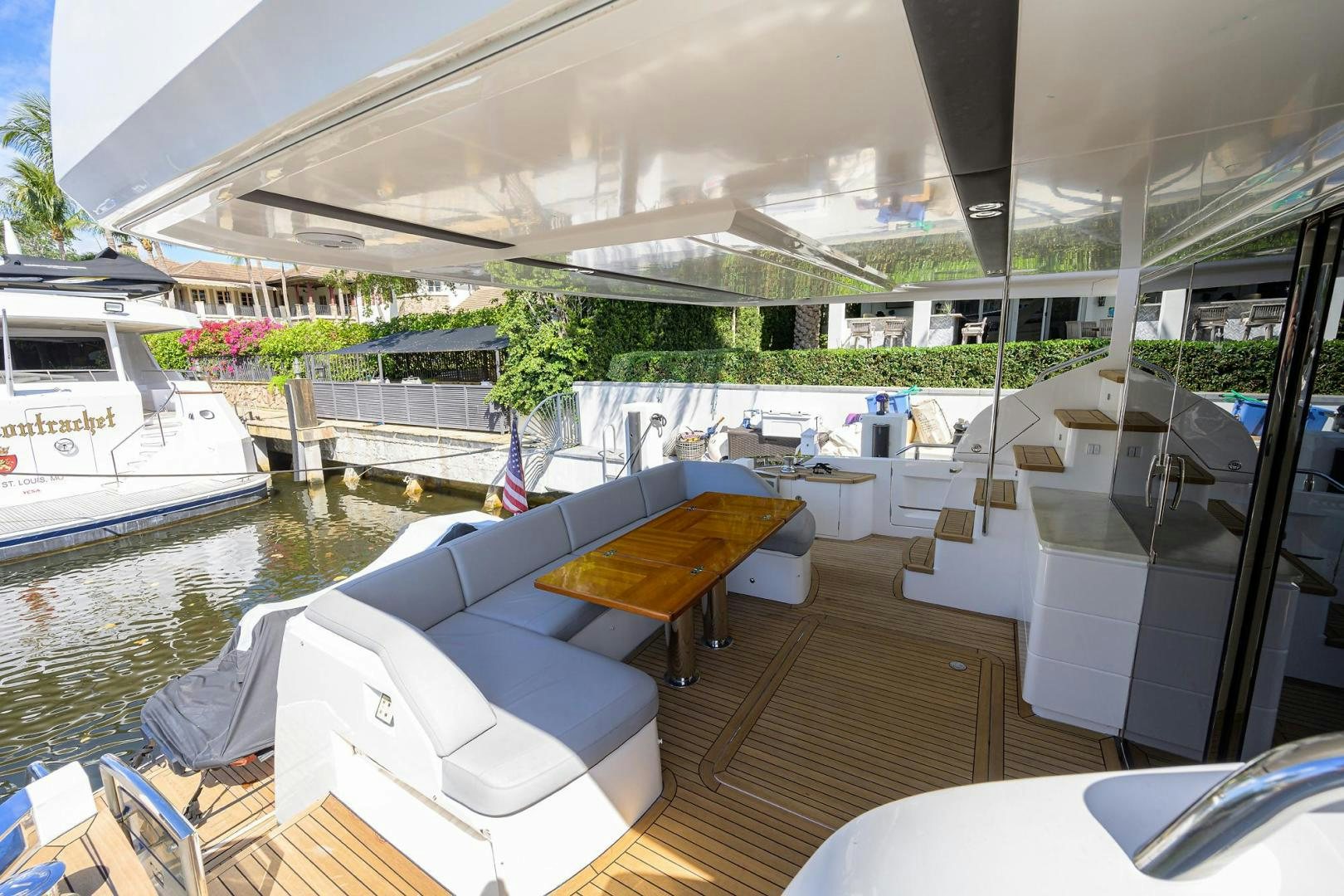 a boat on the water aboard KHATCH YOU LATER Yacht for Sale