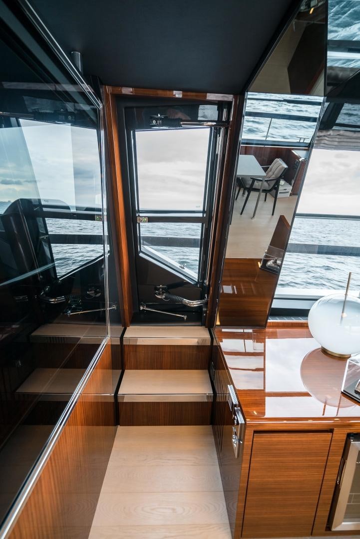 inside of a train aboard BEL SOGNO Yacht for Sale