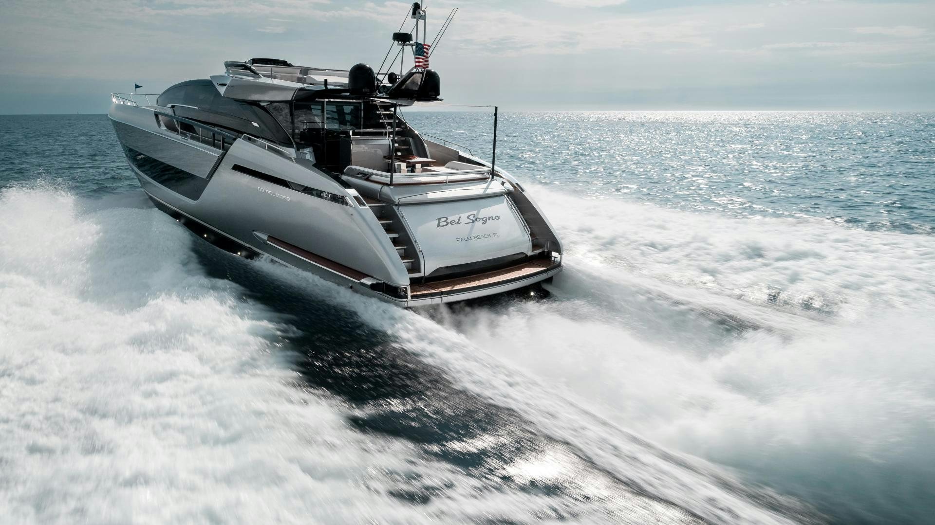 a boat on the water aboard BEL SOGNO Yacht for Sale