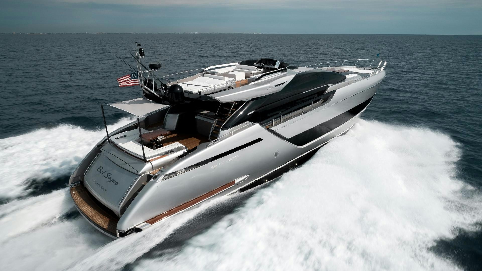 a boat on the water aboard BEL SOGNO Yacht for Sale