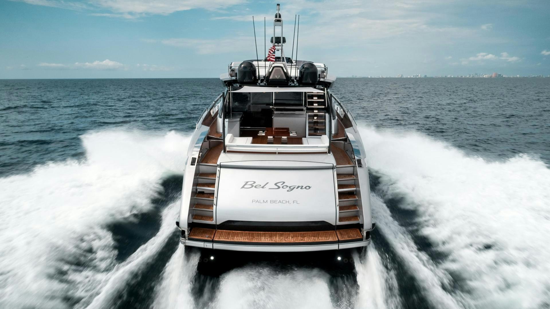 a boat on the water aboard BEL SOGNO Yacht for Sale