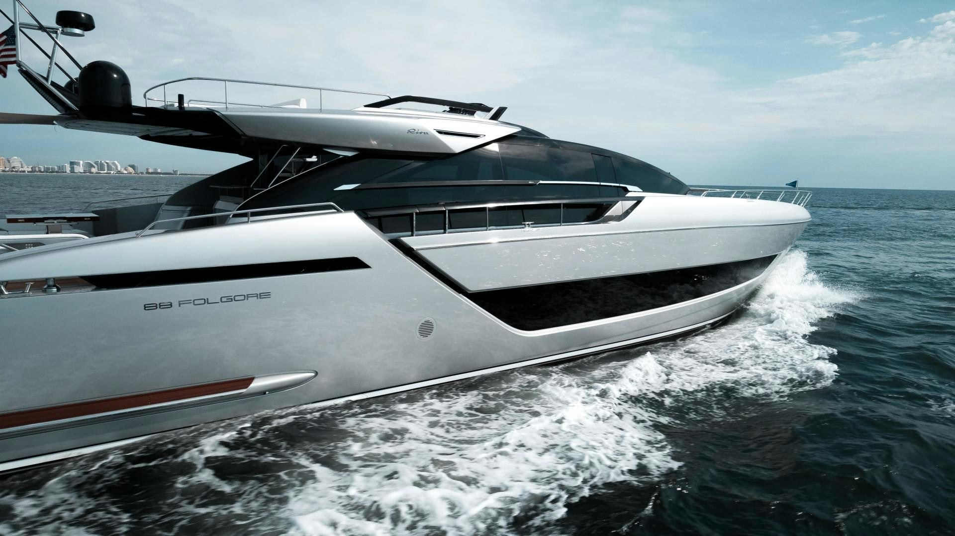 a boat on the water aboard BEL SOGNO Yacht for Sale