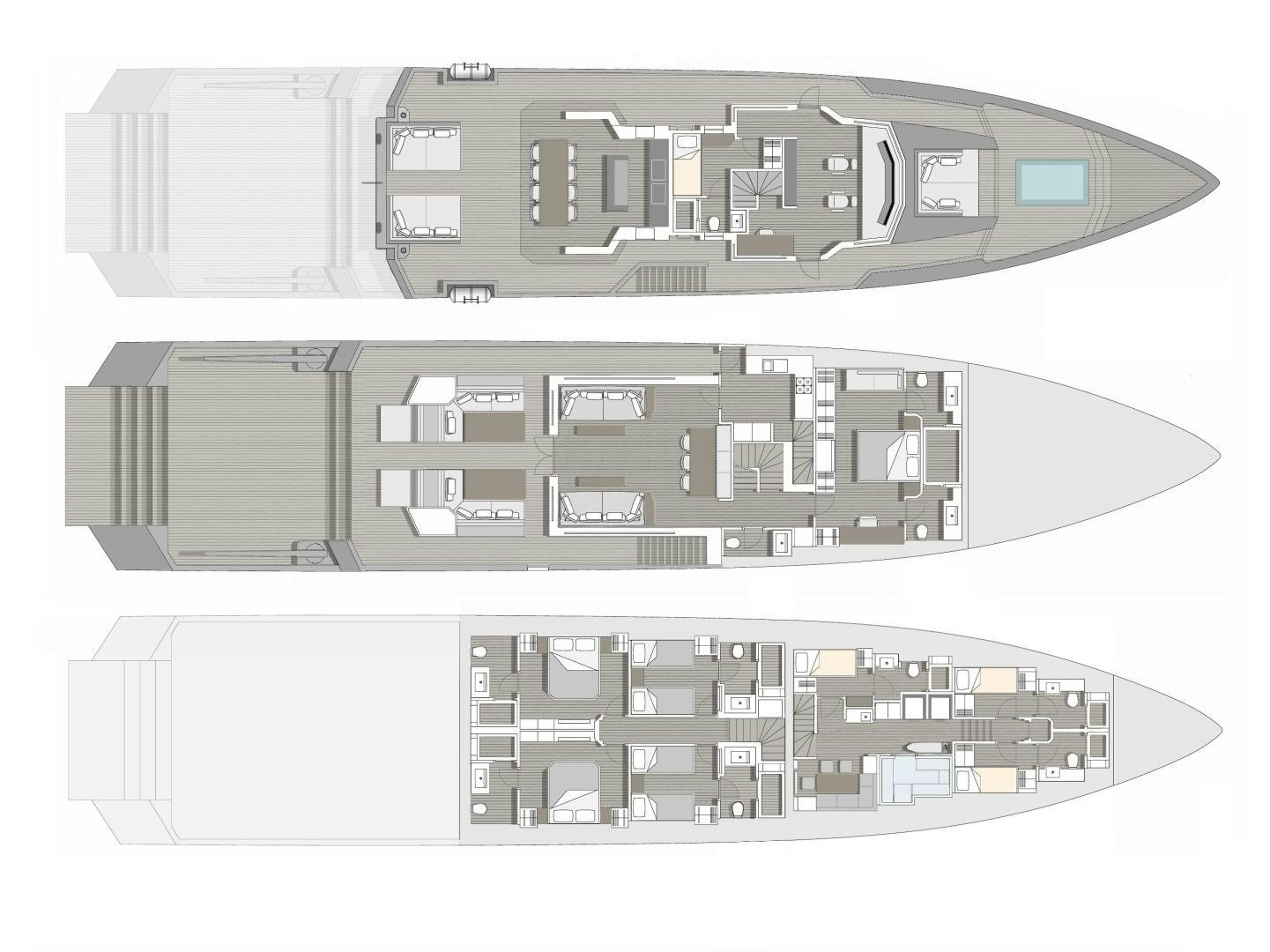 diagram aboard HEKATE, P372 Yacht for Sale