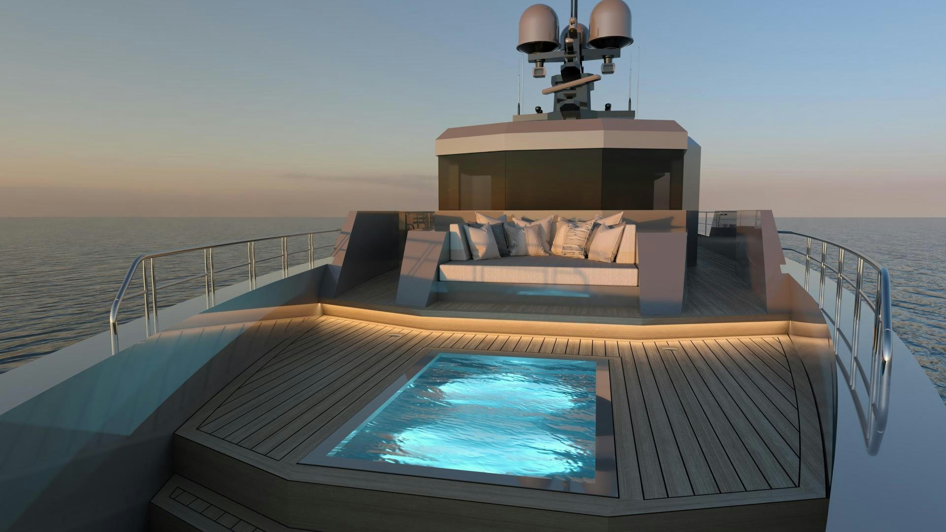a boat on the water aboard HEKATE, P372 Yacht for Sale