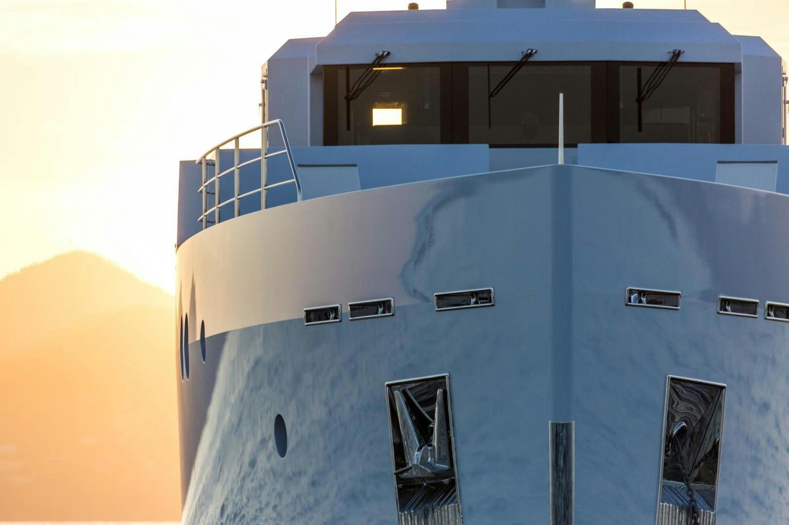 a boat with a blue stripe aboard HEKATE, P372 Yacht for Sale