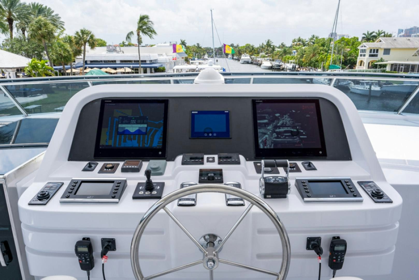 a bus on a road aboard CONGVOYAGE Yacht for Sale