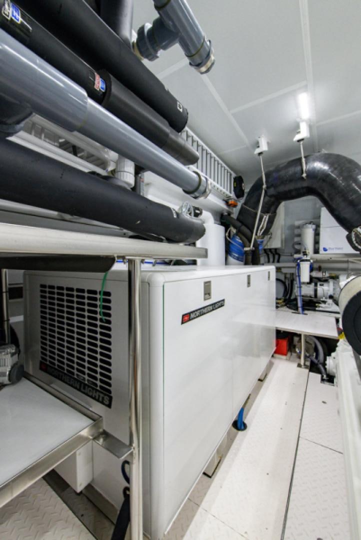 a machine in a room aboard CONGVOYAGE Yacht for Sale