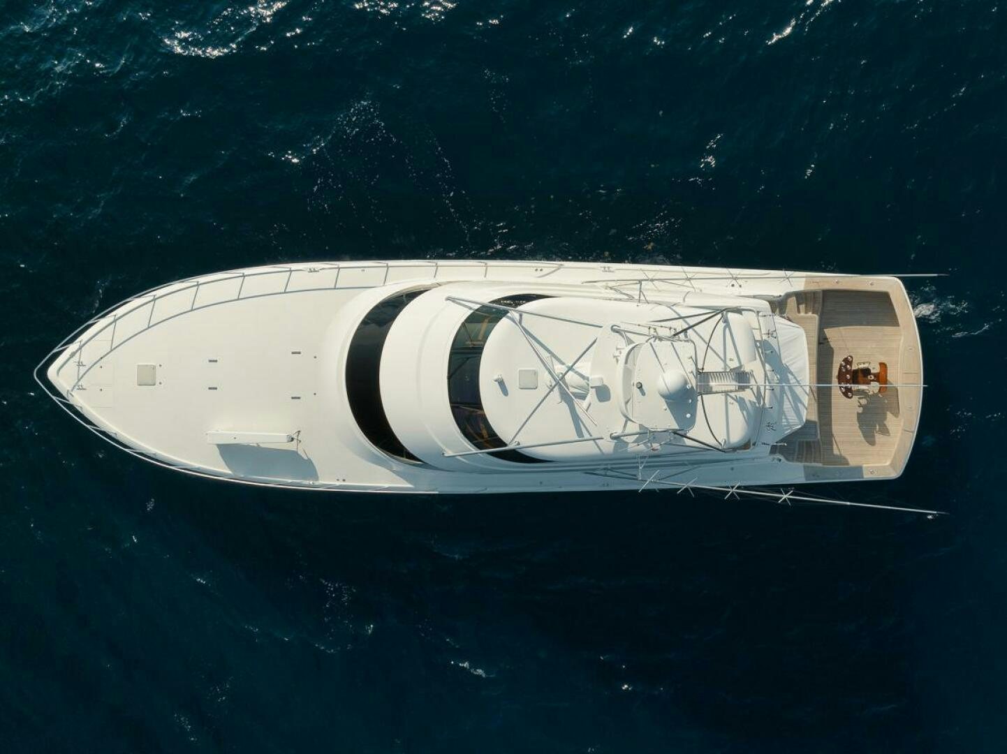 a high angle view of a ship aboard FA-LA-ME Yacht for Sale