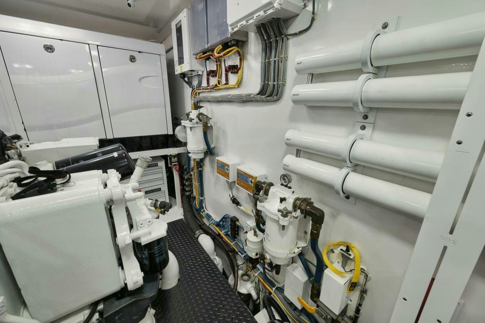 a room with machinery aboard FA-LA-ME Yacht for Sale