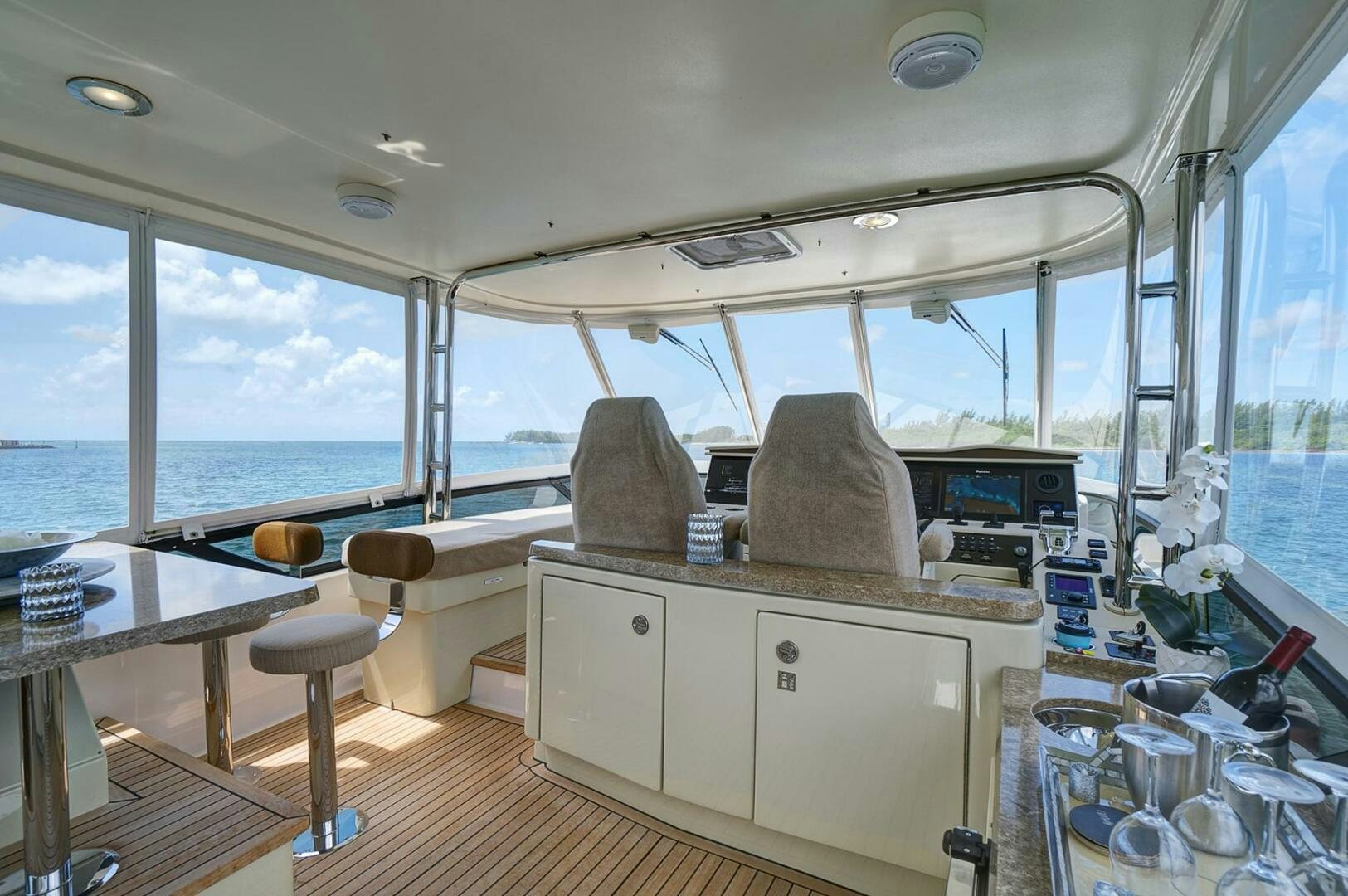 inside of a boat aboard DREAM Yacht for Sale
