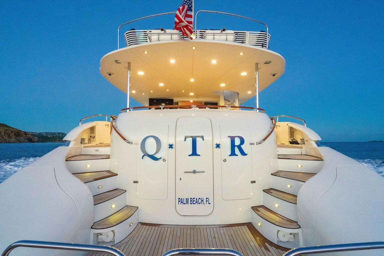a space shuttle on a ship aboard NAMASTAY Yacht for Sale