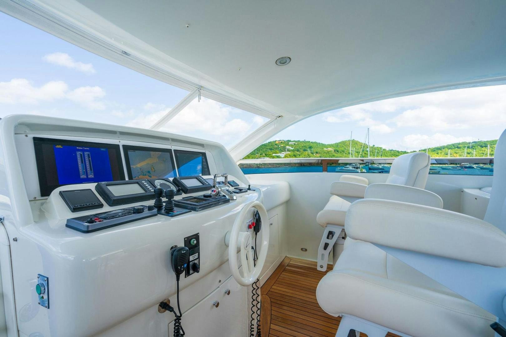 inside of a boat aboard NAMASTAY Yacht for Sale