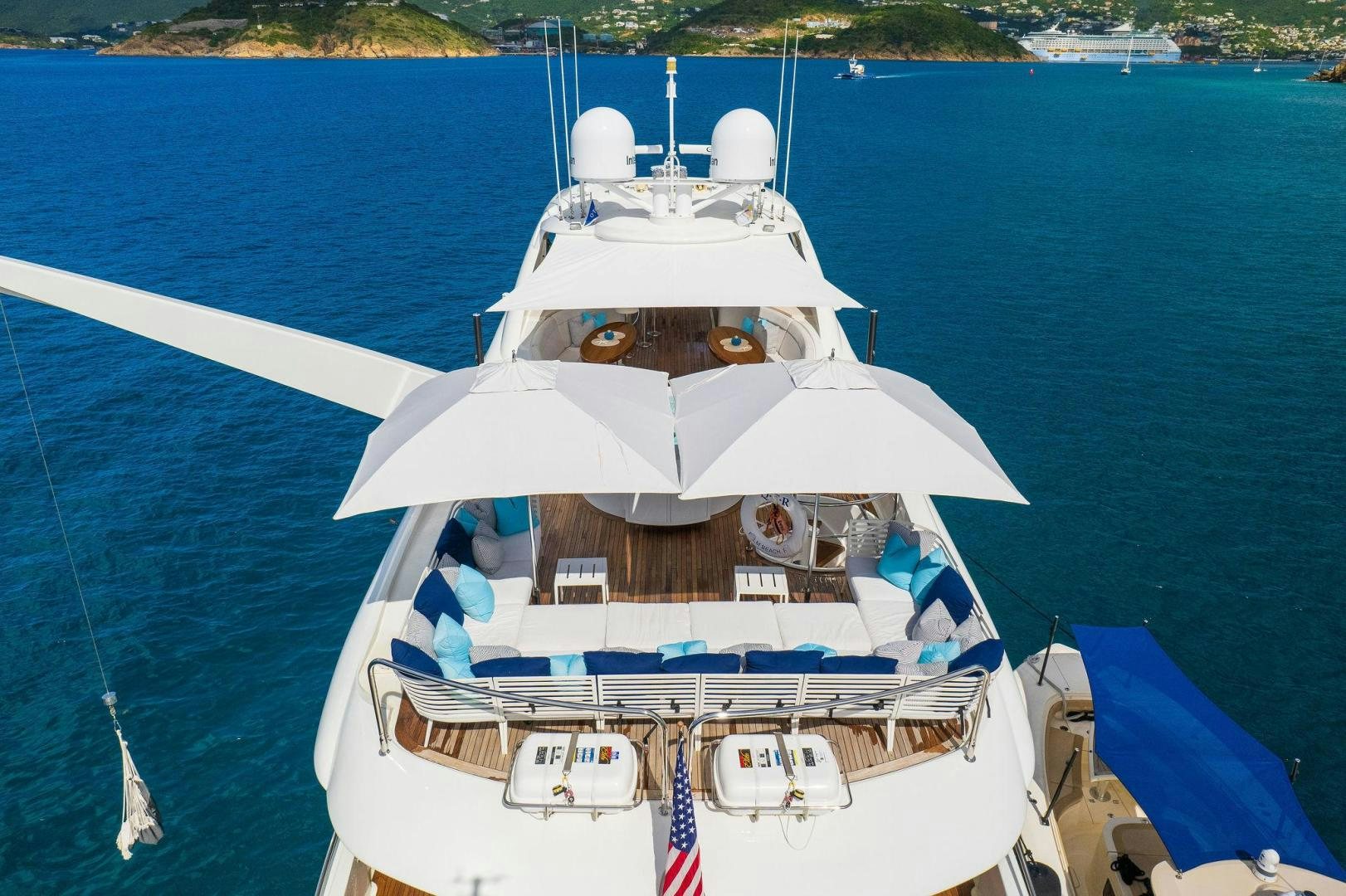 a boat on the water aboard NAMASTAY Yacht for Sale