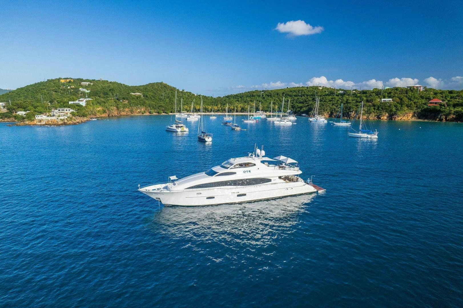 a boat on the water aboard NAMASTAY Yacht for Sale