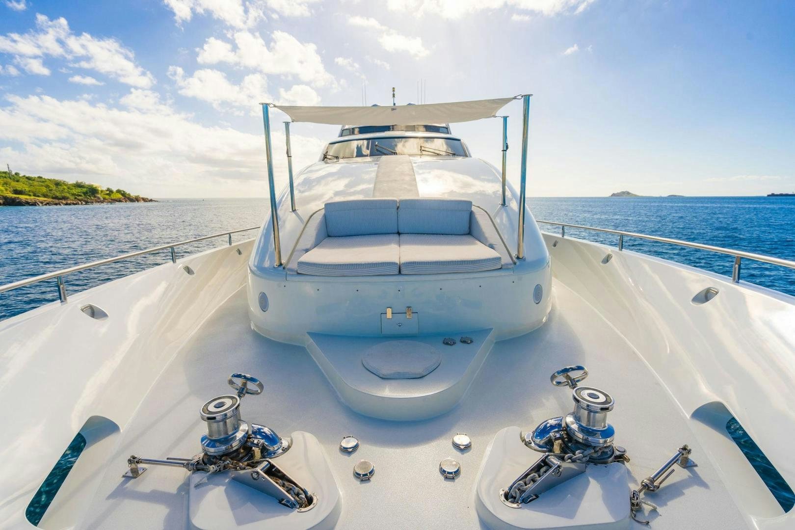 a boat on a body of water aboard NAMASTAY Yacht for Sale