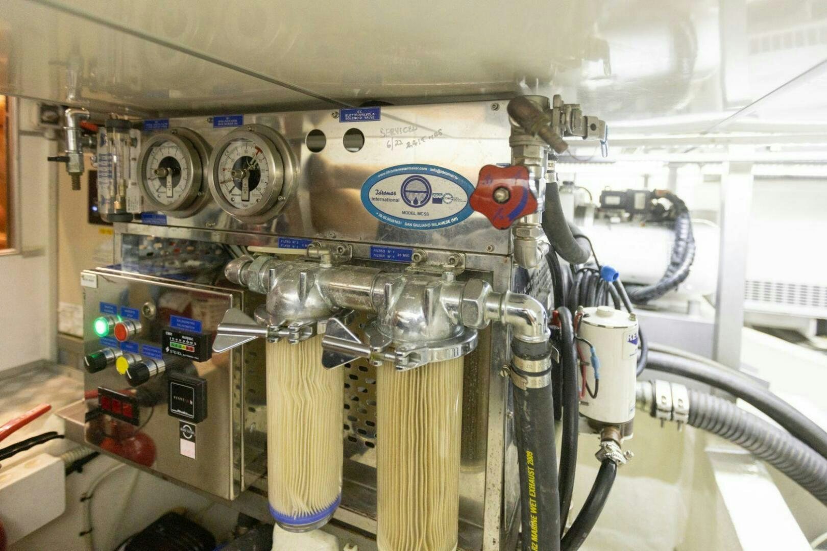 a large machine with many wires aboard LEONARA Yacht for Sale