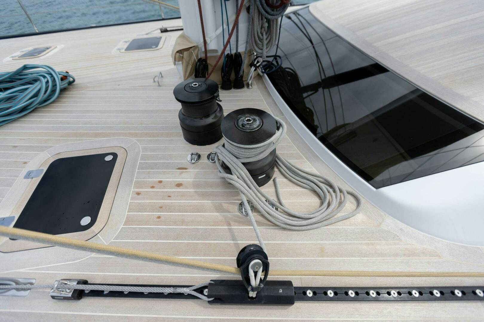 a machine on the floor aboard LEONARA Yacht for Sale