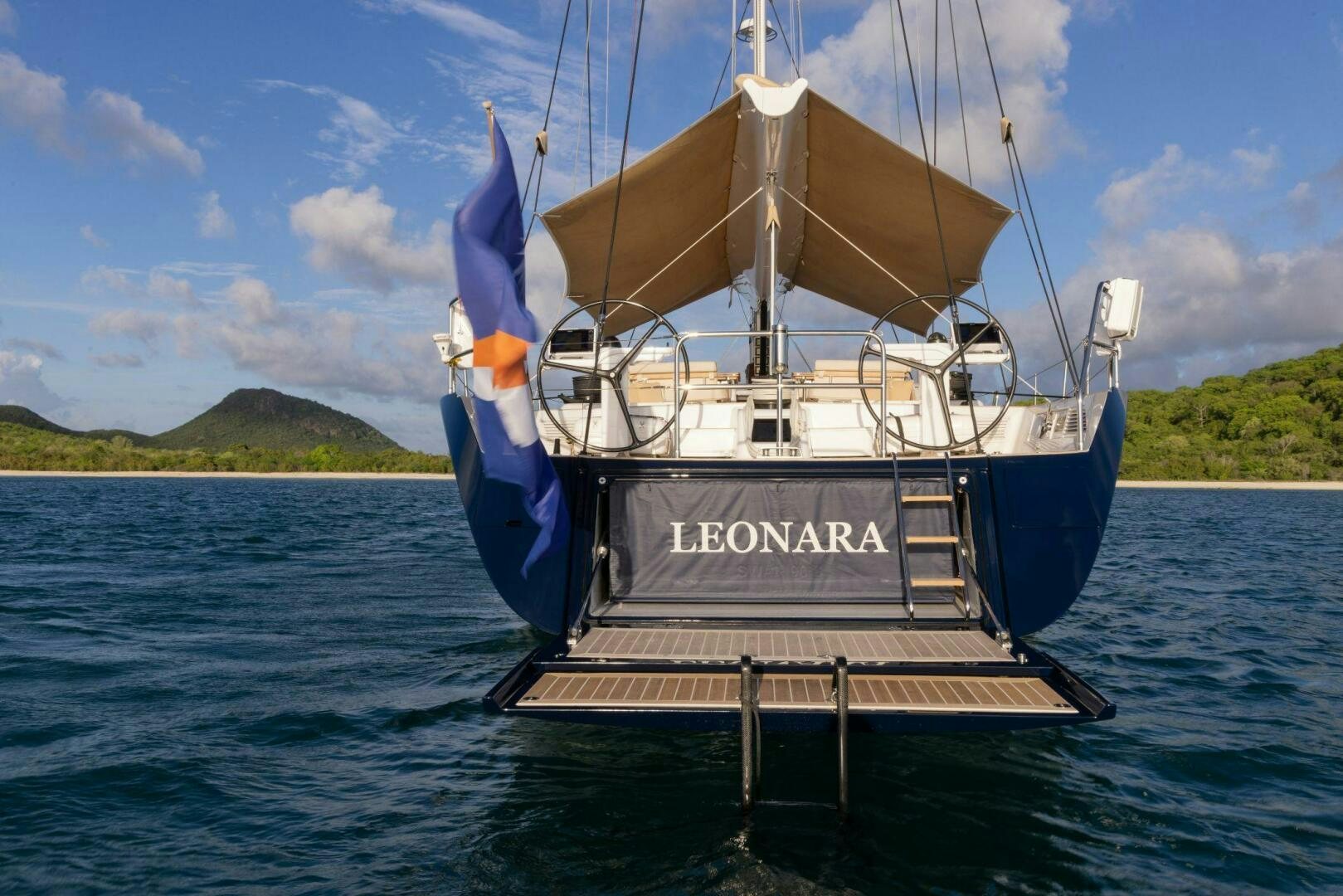 a boat on the water aboard LEONARA Yacht for Sale