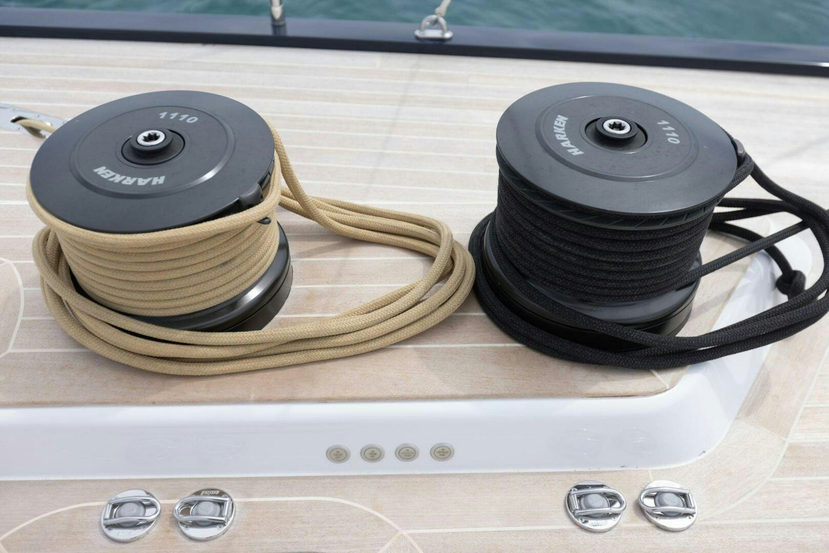 a couple of flip flops on a counter aboard LEONARA Yacht for Sale