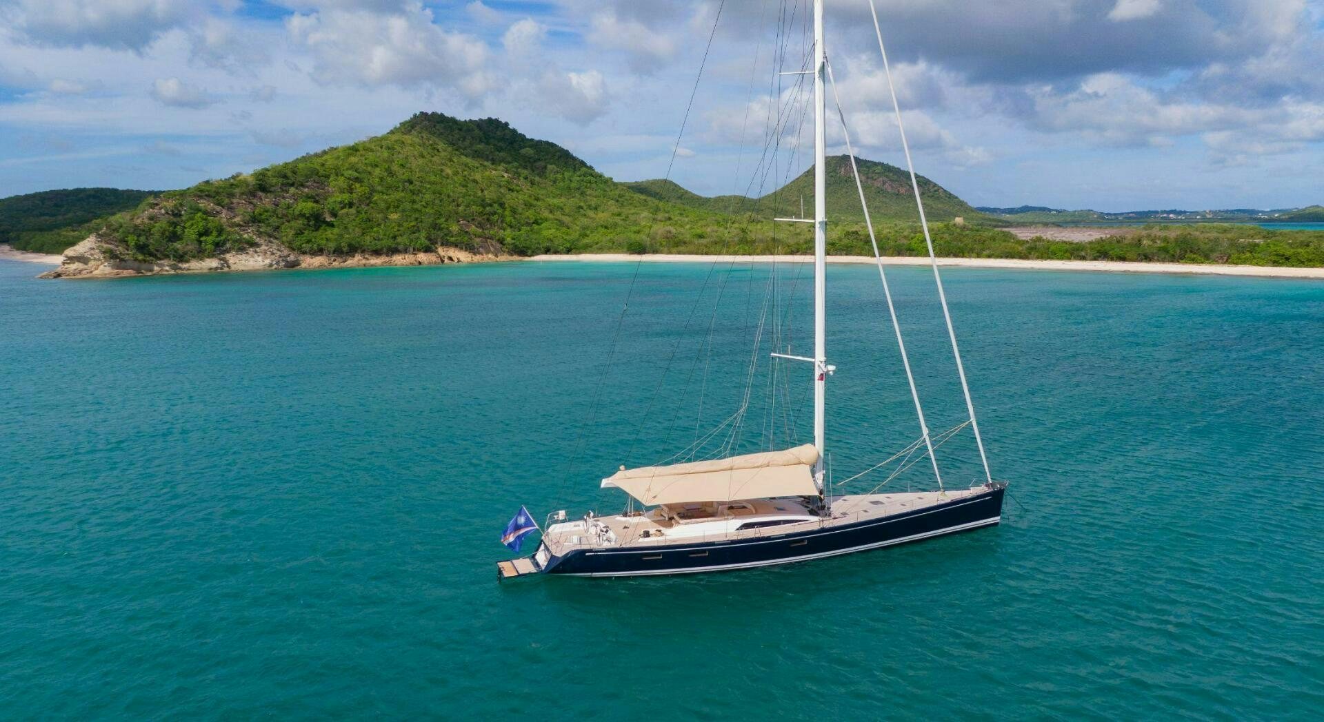 a sailboat on the water aboard LEONARA Yacht for Sale