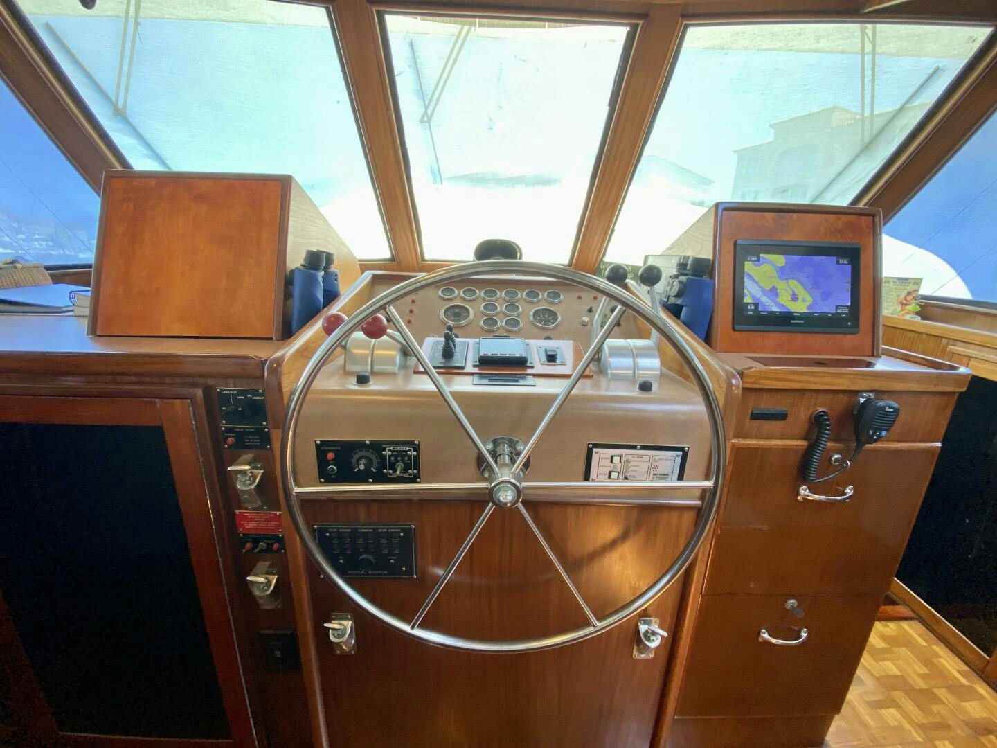 a radio in a room aboard CONUNDRUM Yacht for Sale