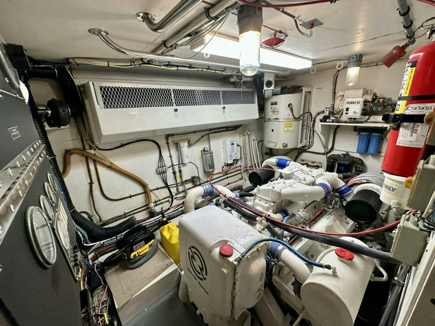 a room with machinery and equipment aboard CONUNDRUM Yacht for Sale
