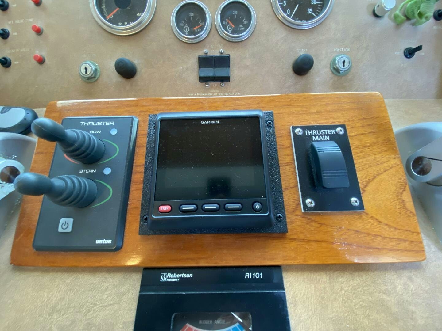 a group of electronic devices aboard CONUNDRUM Yacht for Sale