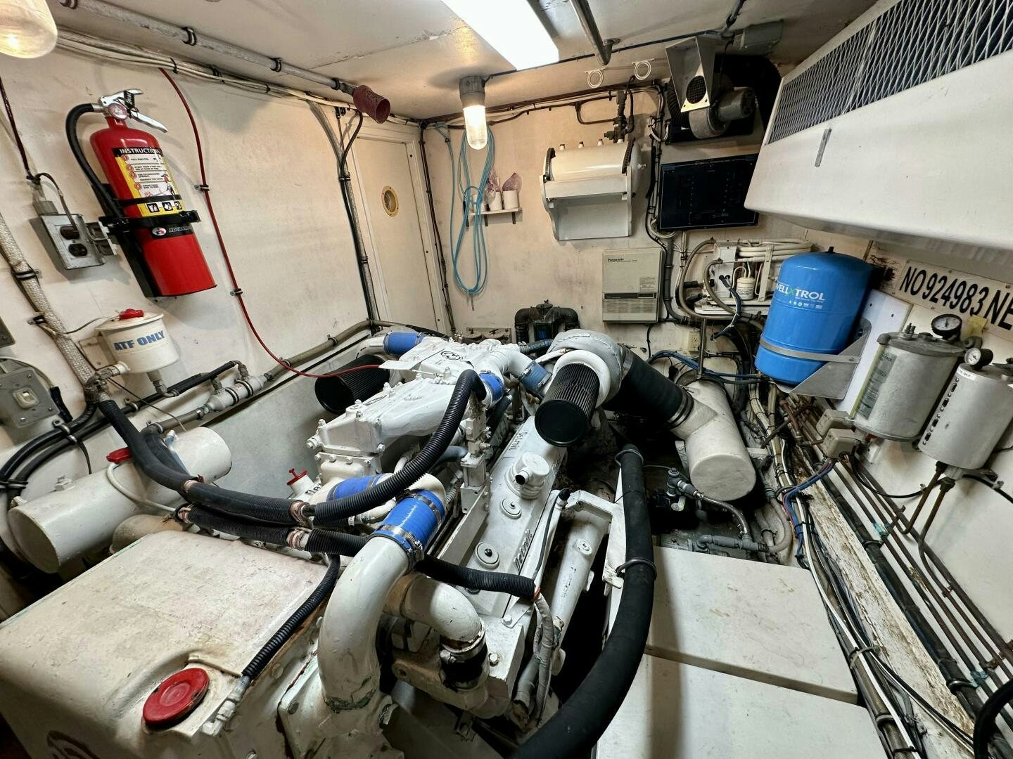 a machine with pipes and tubes aboard CONUNDRUM Yacht for Sale