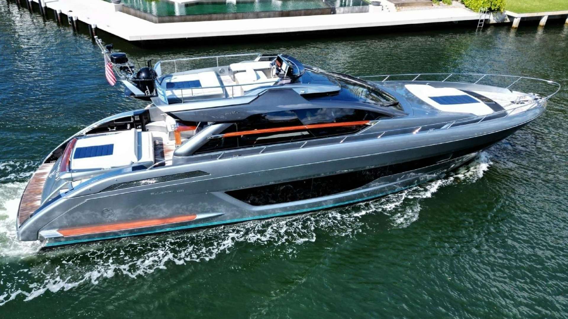 a boat on the water aboard CAVALLO Yacht for Sale
