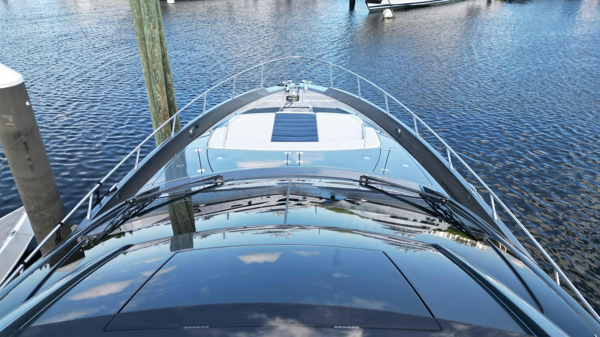 a view of a boat from the inside of a boat aboard CAVALLO Yacht for Sale