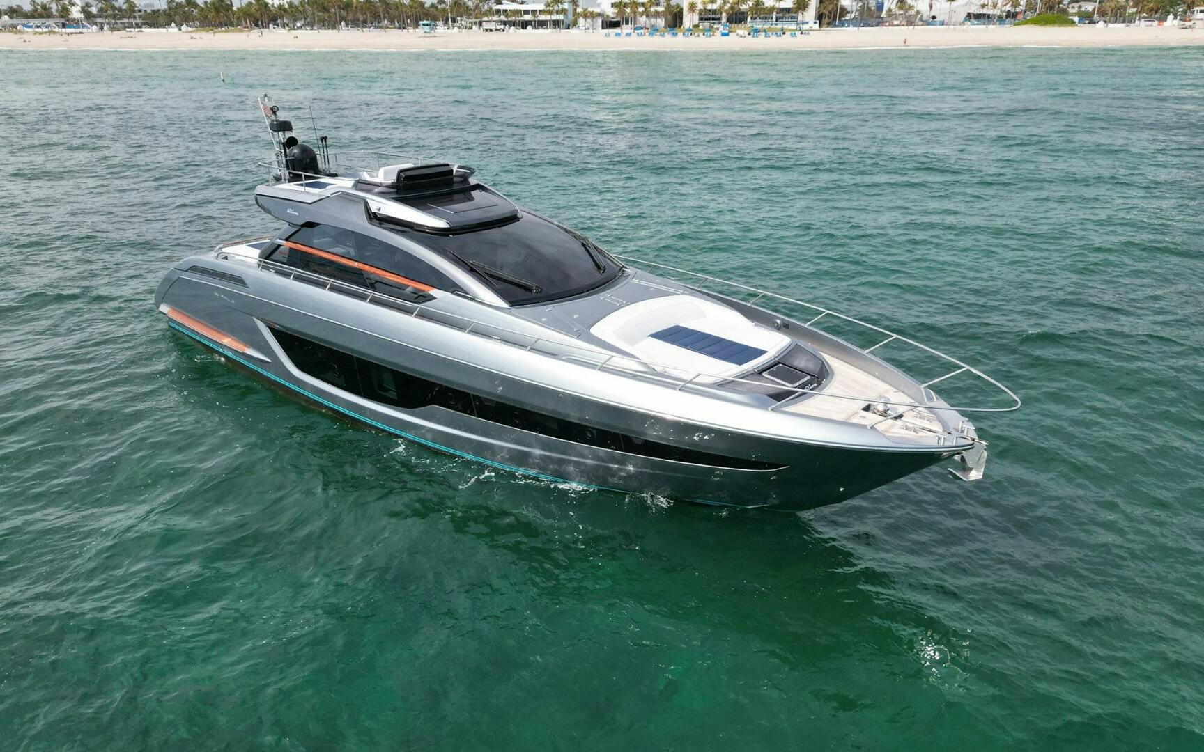 a boat in the water aboard CAVALLO Yacht for Sale