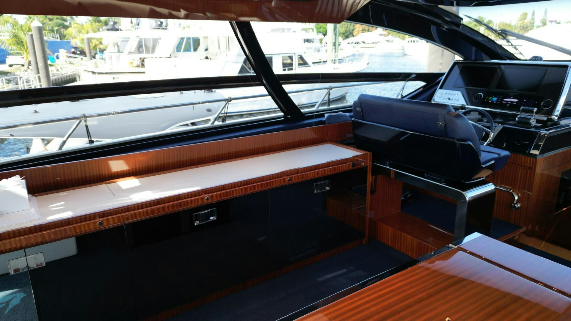 a piano in a room aboard CAVALLO Yacht for Sale