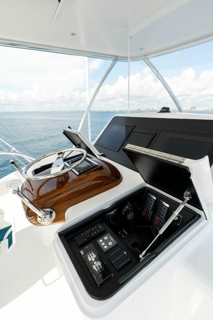 the inside of a car aboard SHOE  Yacht for Sale