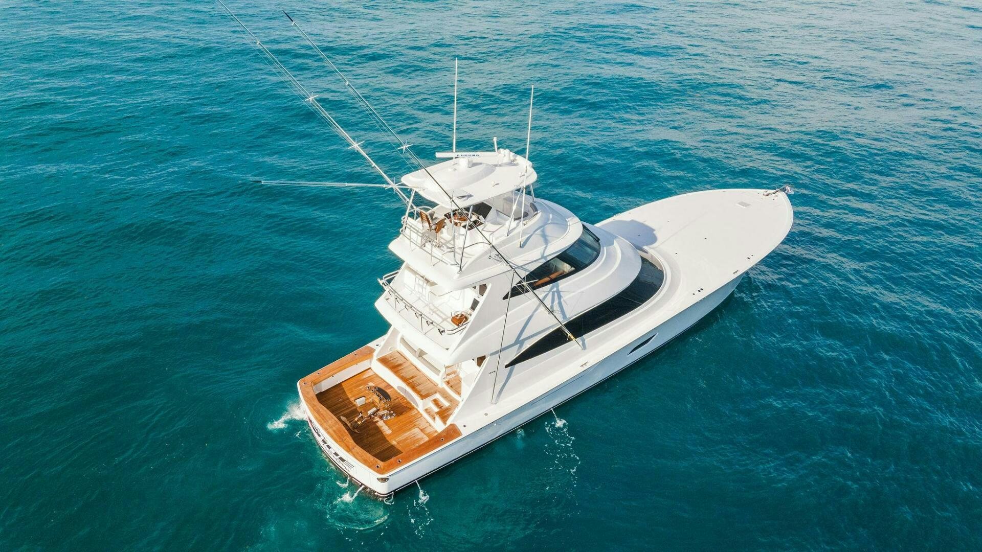a boat in the water aboard SHOE  Yacht for Sale