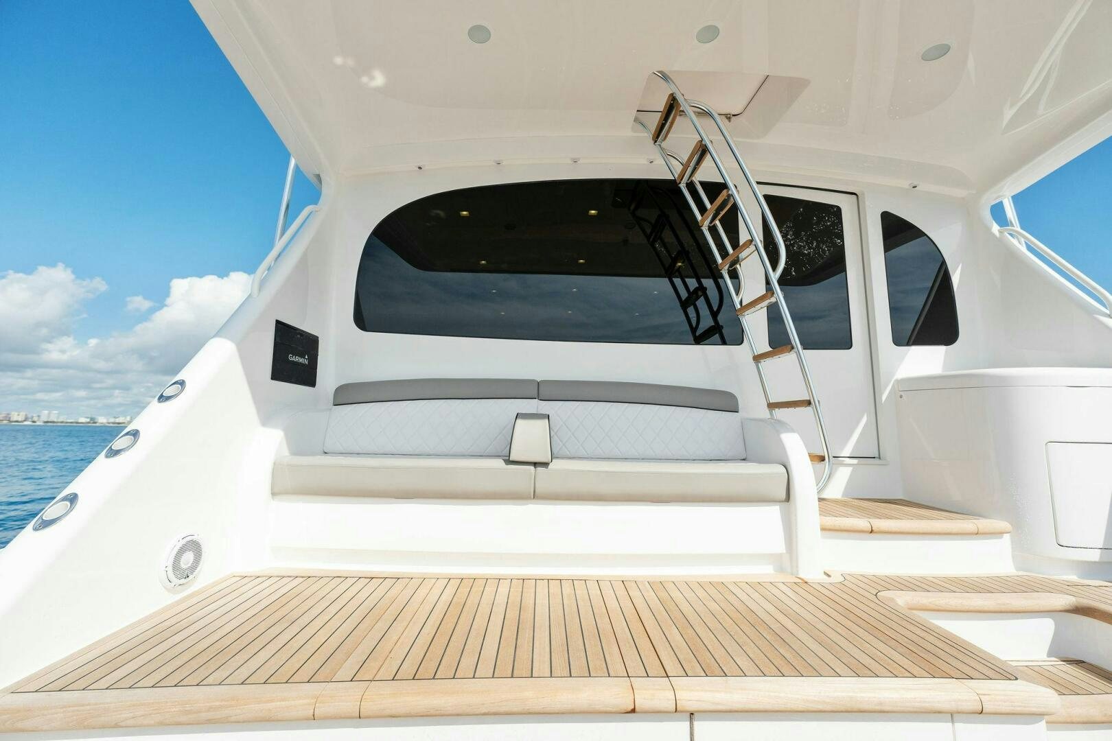 a boat on the water aboard SHOE  Yacht for Sale